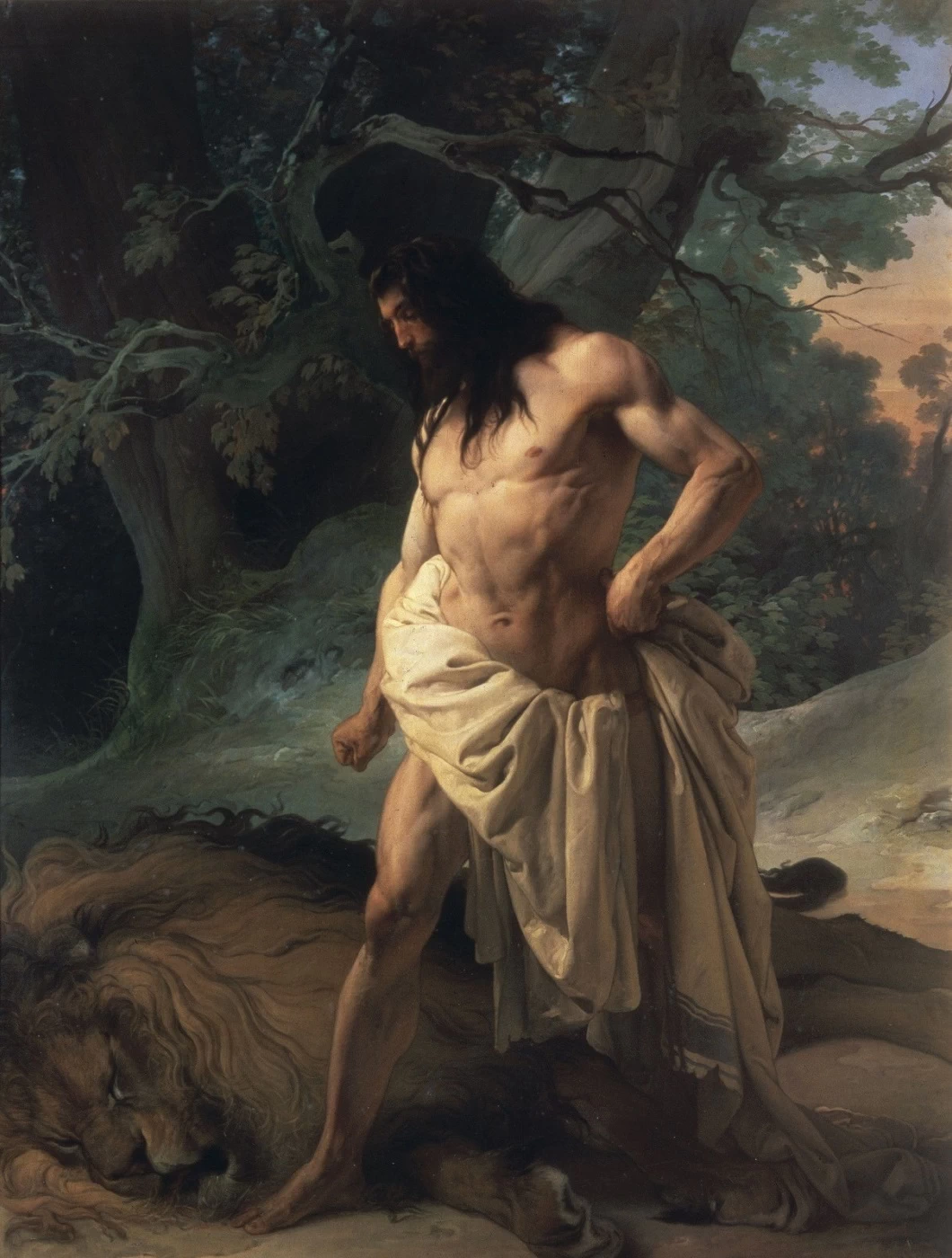 Sansone e il leone - 1842, Galleria d'Arte Moderna, Palazzo Pitti, Firenze